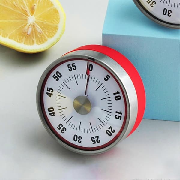 Alarm Timer Stort Urskivedesign Præcis Timing Rustfrit Stål Magnet Madlavningstimer til Hjemmet