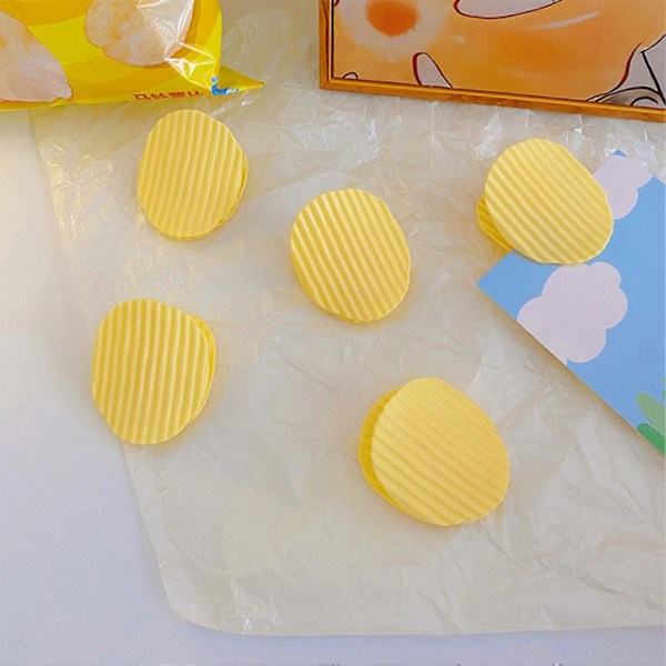 2 st Matförslutningsklämmor Kompakt Storlek Fuktsäker Kreativ Potatischipsformad Snackspåse Klämmor Matförseglare Köksartiklar