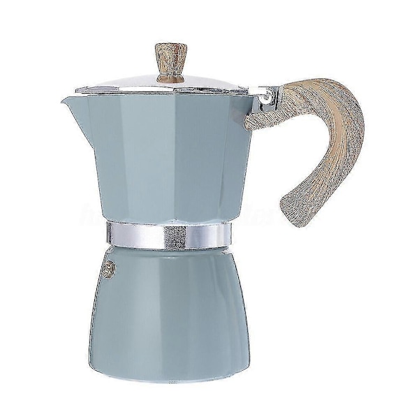 Espressokande i italiensk stil af aluminium, perkolator, kogepladekedel Lake Green 150ML
