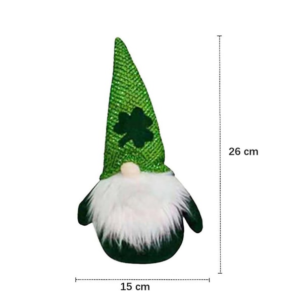 St.Patrick's Day Hängande irländsk Pom Pom Folieboll Klöverballonger Festdekor Väggprydnad legless beard