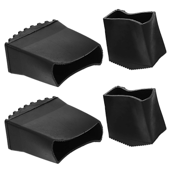 4 st Halkfria Stegfotsmattor Gummi Stegfotsdynor Stegpall Fotskydd