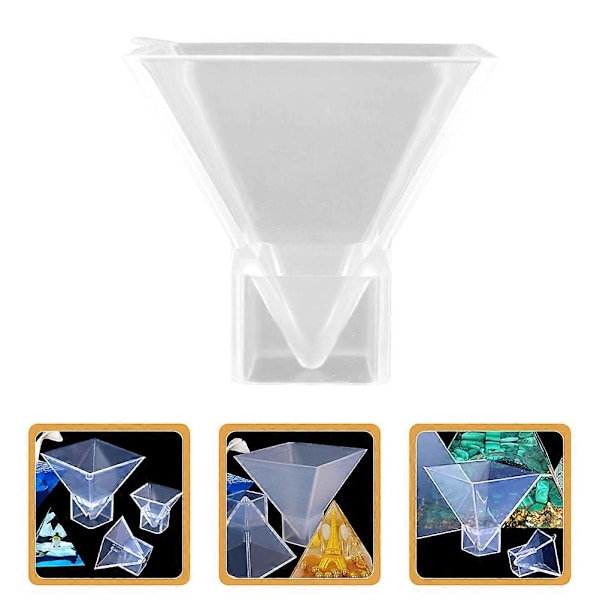 Silikone Pyramideform til Resin Pyramideform DIY Pyramideform Fleksibel Silikone Pyramideform