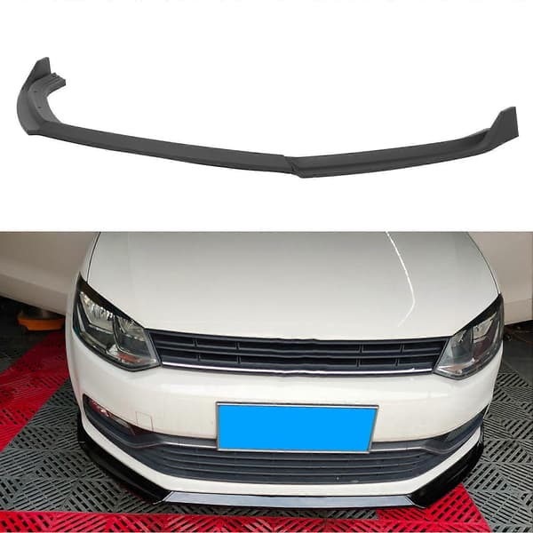 KSEEK DESIGN 3 stk. Frontkofanger Splitter Læbe Passer til Mk5 6C Standard Facelift 2015-2017 Mat Sort