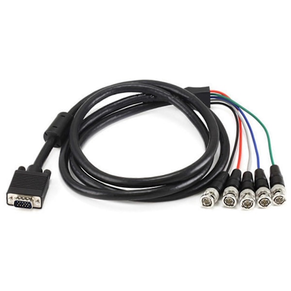 VGA - BNC -kaapeli RGBHV Suurikokoinen näyttökaapeli VGA - RGB -kaapeli 3 metriä VGA - 5BNC -kaapeli, videokaapeli, H