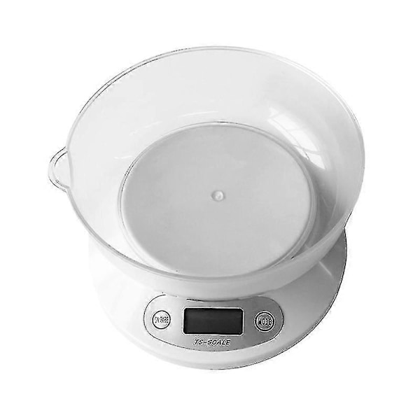 Matvåg med Skål Digital Kök Vikt för Matlagning Bakning och Diet med LCD-Skärm