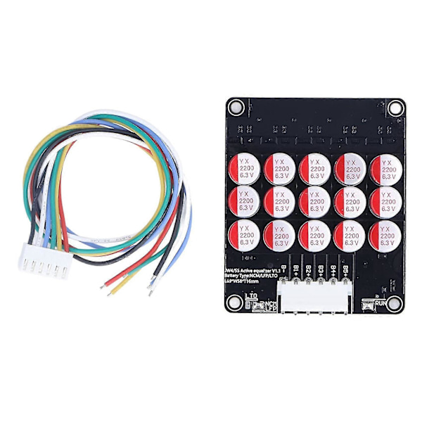 5s Aktiv Equalizer Balanser Lifepo4 / Lipo/ Lto Batteri Energiutjämning Kondensator Bms Kort