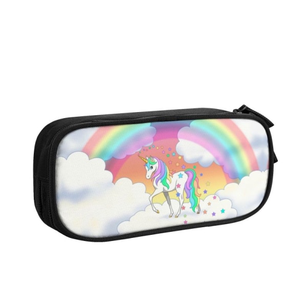 Vacker Rainbow Unicorn Meteor Kawaii Case med stor kapacitet style 04