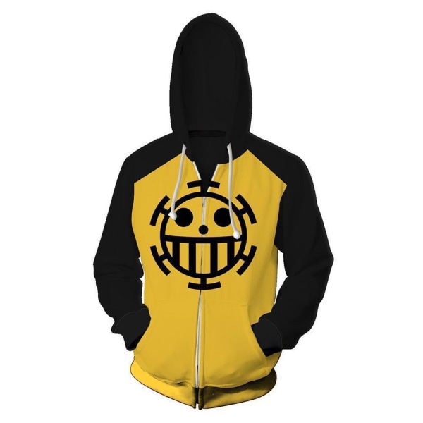 2023 ny anime One Piece casual dragkedja huvtröja 3D digital utskrift cosplay style 9 2XL