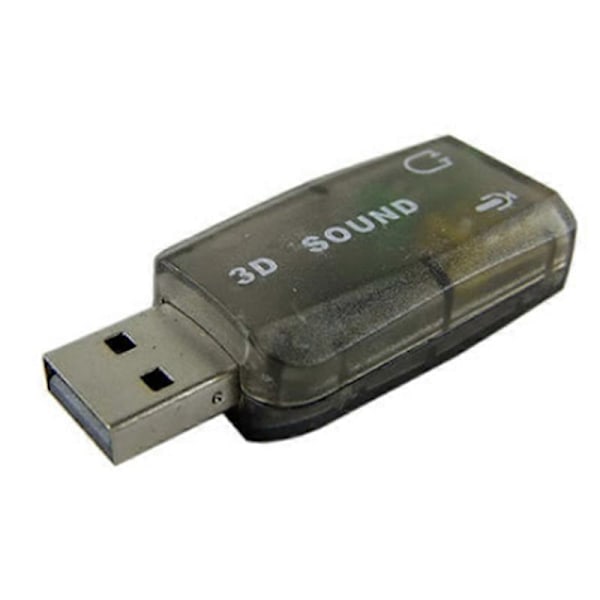 Ulkoinen USB 2.0 - 3D Virtuaalinen Äänikorttisovitin 5.1 Kanavaa