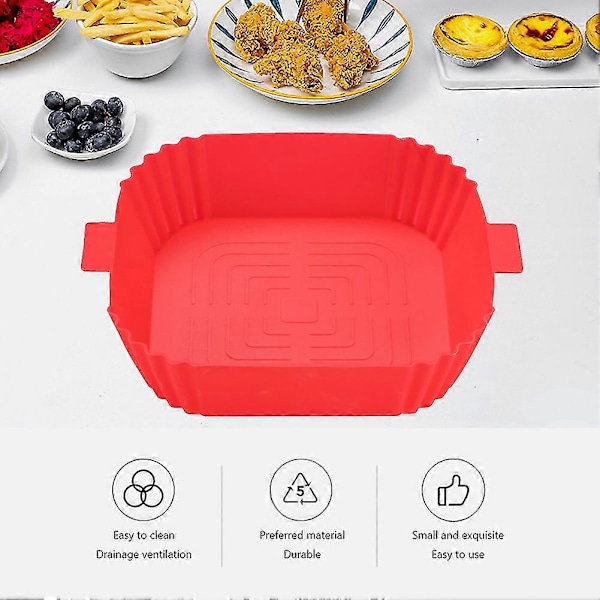 Silikon Bageplade Airfryer Silikon Bageplade Madlavningsudstyr Silikon Bageplade