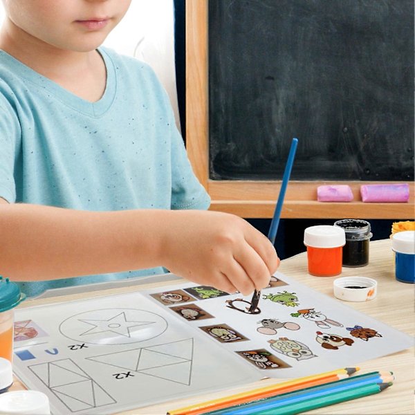 JIKAIX 3D-tulostusalbumi, monitoiminen, monipuoliset kuviot, kirkkaat värit, A4-kokoinen maalaus DIY 3D-kynämallipaperikirja lasten leluihin kouluun