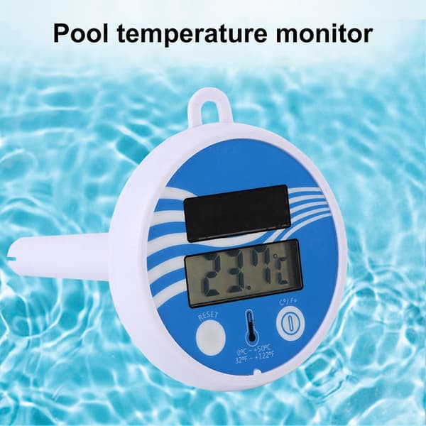 Digital Termometer Solenergi Hög Precision Flytande Temperaturövervakning Slitstark Vattentermometer för Pool