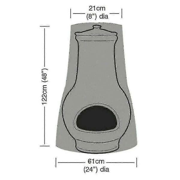Chiminea Chimenea Chimnea Skydd Stor Vattentät Utomhusspis Vindskydd