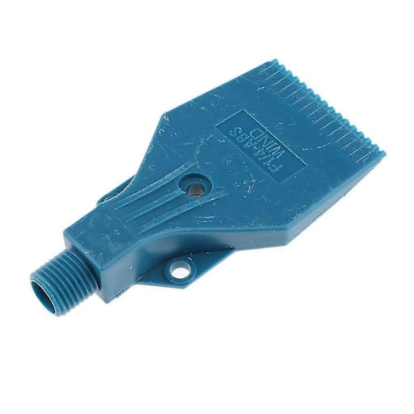 1/4\" Gängstorlek, Platt Vindstråle Luftblåsningsmunstycke Spray 3 Hål Blå X6