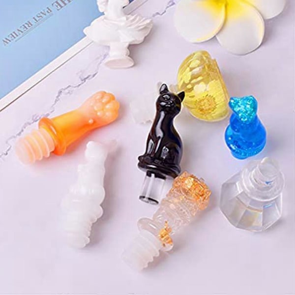 7 stk. Prop Harpiksform Prop DIY Epoxyforme Sili