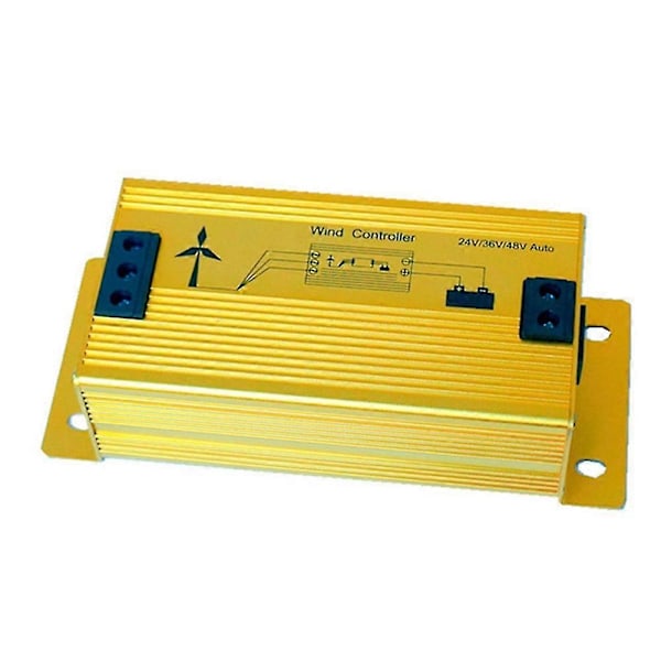 Vindturbinkontroller 24v/36v/48v 600/800/1000w Automatisk Laddning Vindgenerator Laddningsregulator, Guld