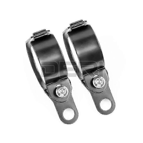 Motorcykel 35-51mm Metall Främre Gaffel Fäste Klämma Blinkers Ljus Svart Silver Fäste Hållare För Cafe Racer Sportmotorcyklar