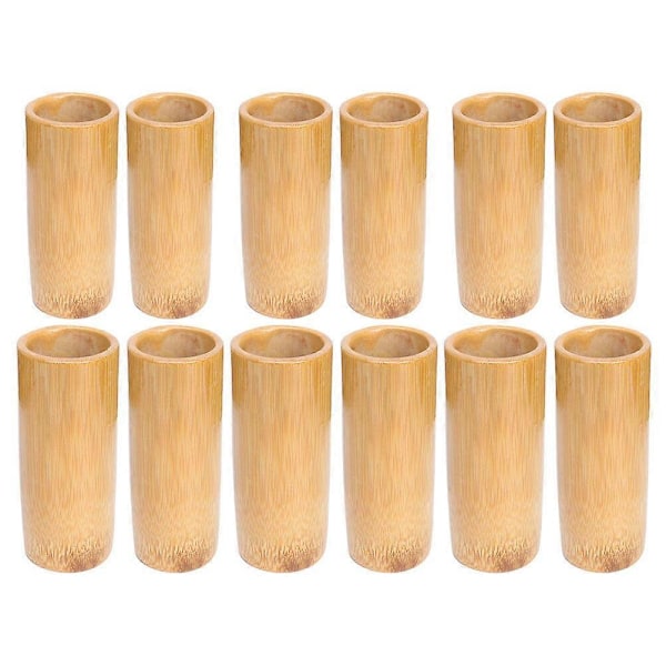 12 st Bambu Koppningsburkar Återanvändbara Koppningskoppar Massage Koppningsburkar Salong Koppningsverktyg