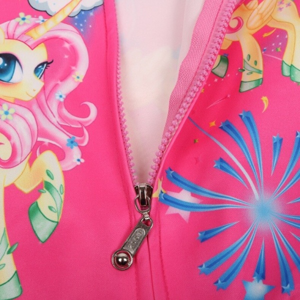 små jackor flickkläder barnkläder min moana barnjackor för flickor enhörning häst vinter dragkedja kofta kappa med huva Pink 4