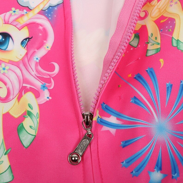 Små jakker jenteklær barneklær min moana barnejakker for jenter enhjørning hest vinter glidelås cardigan jakke med hette Pink 7