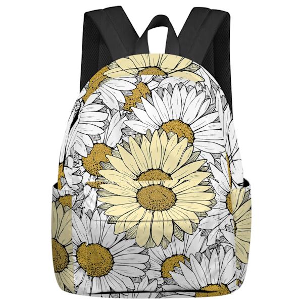 Akvarell Lila Blomma Fjäril Ryggsäckar Tonåringar Student Skolväskor Laptop Ryggsäck Män Kvinnor Resa style 2