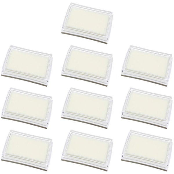 10 stk. Fingerblekkputer for kontor, multifunksjonelle stempelblekkputer, blanke DIY-stempelputer