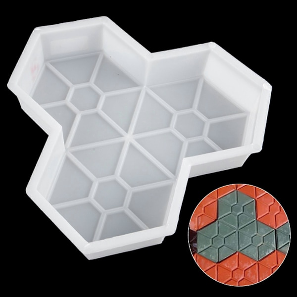 JIKAIX Mursteinsform Slitesterk DIY Lønnebladform Lett å rengjøre Non-stick Betongform for Gårdsplass