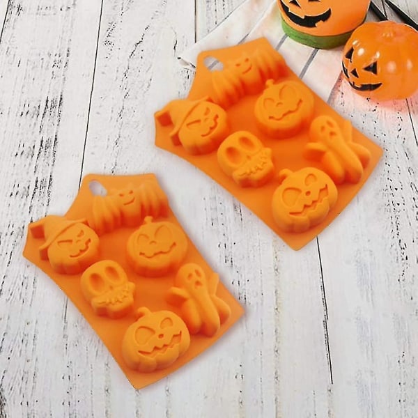 Halloween silikonformar, 4 st Halloween mould diy mold