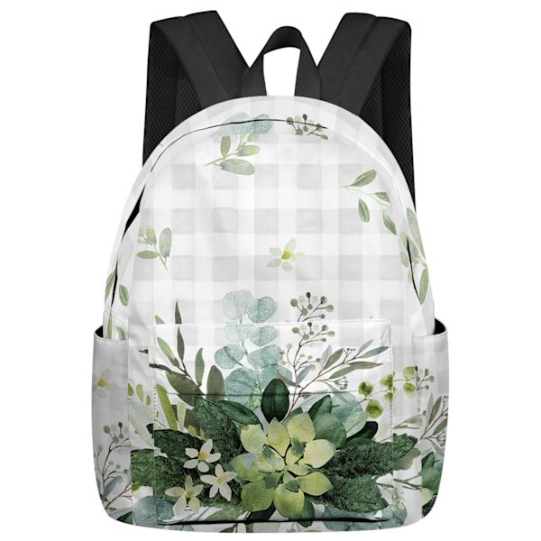 Akvarell Lila Blomma Fjäril Ryggsäckar Tonåringar Student Skolväskor Laptop Ryggsäck Män Kvinnor Resa style 13