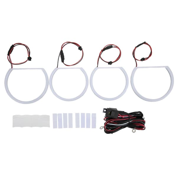 LED Angel Eyes Halo Ringar Belysningskit Vitt Ljus Bilmodifiering Ersättning för E90 E91 E46