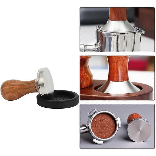Tamper Sæt, Espresso Tamper, Presser Med Silikone Bønne Pres Gadgets