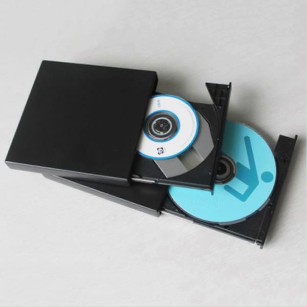 Extern hårddisk Slim High Speed USB 2.0 Portabel Optisk Enhet för Filmer