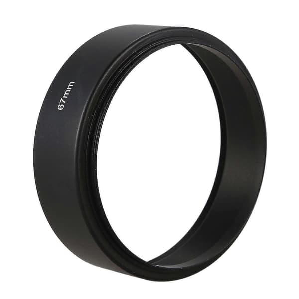 67mm-52mm 67mm til 52mm Sort Ring Adapter med 67mm Mount Standard Metal Modlysblænde