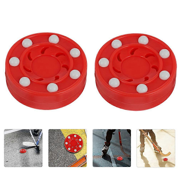 2 stk. Rullehockeypuck Hockeypuck Rullehockey Spill Puck Street Hockey Puck