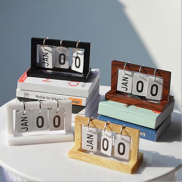 Mini Kalender Model Til Ob11 Blythe Dukkehus Møbler, Sort Valnød