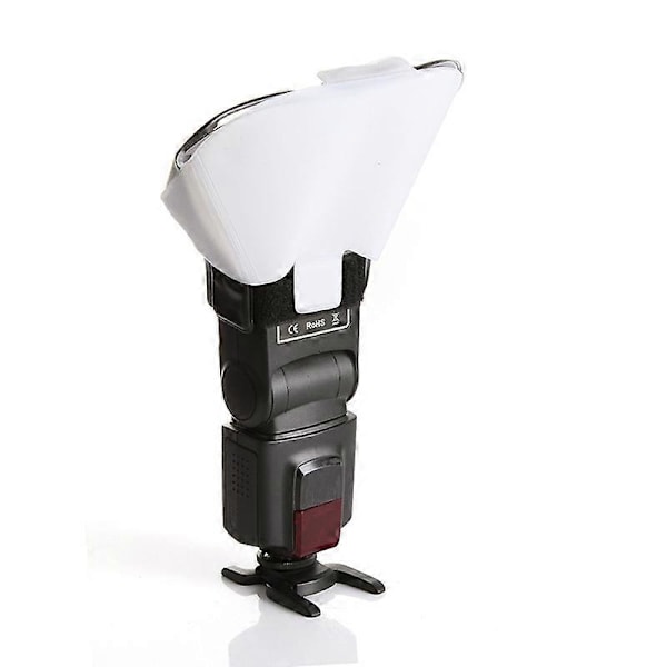 Universal Speedlight Blixtljus Bounce Diffuser med 3 Färger Reflektorkort