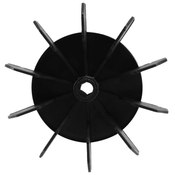 Ersättnings 0.5\" Innerdiameter 10 Skovel Luftkompressor Motor Fläktblad Svart