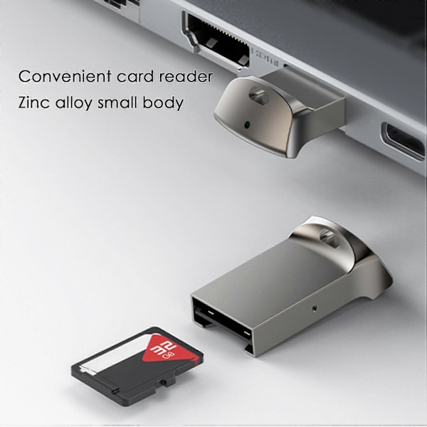 Mini TF USB Datamaskin TF Minnekortadapter Med LED-indikator For C