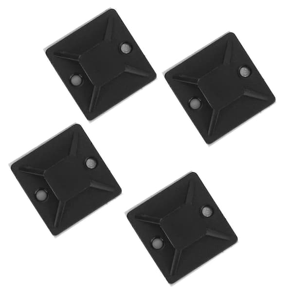 100 stk. Selvklæbende Kabelbinder Montering Base Holder 20 X 20 X 6mm