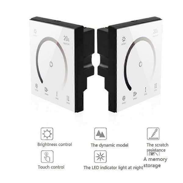 86 Sty Touch Panel Switch Dc12v 24v Kontroller Ljusdimmer Enkelfärgad/ct/rgb/rgbw Led Strip Vägg