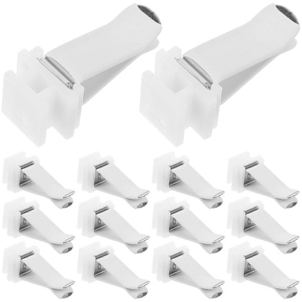 20 st Fyrkantiga Bilventilationsklämmor Luftfräschare Klämmor DIY Bil Luftkonditioneringsklämmor Biltillbehör