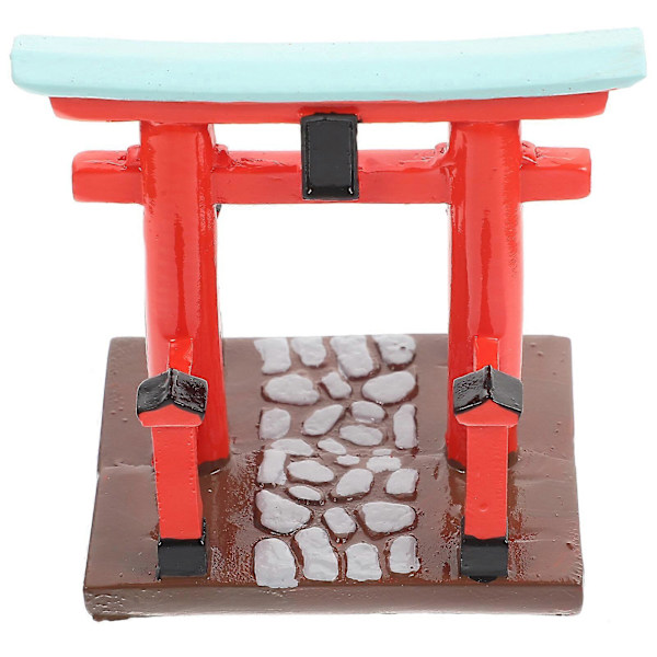 Miniatyr Resin Japansk Torii Port Dukke Mini Resin Dekor Torii Port Mini Hus Port