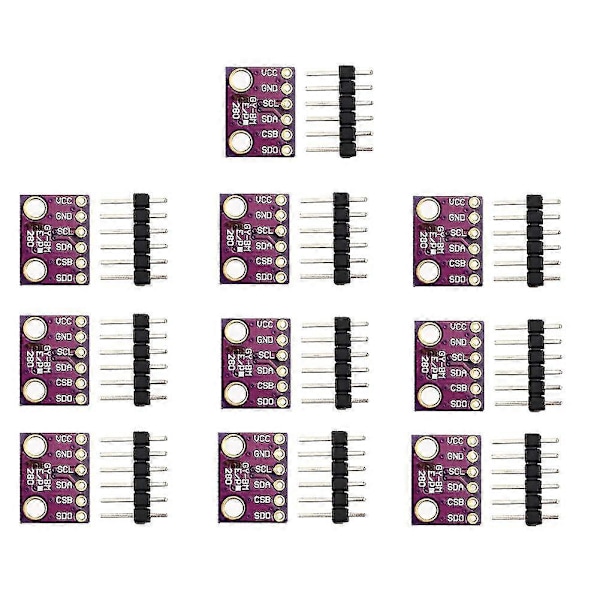 10 st -68-bmp280 Bme280 Bmp280 3.3v Digital Barometrisk Trycksensormodul För