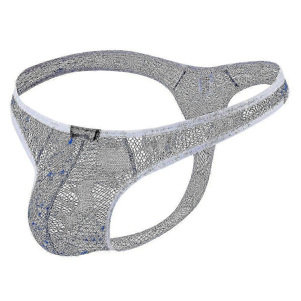 Herr Spets Enfärgad G-string Trosor Kalsonger Låg Midja Underkläder Nattkläder Royal Blue M