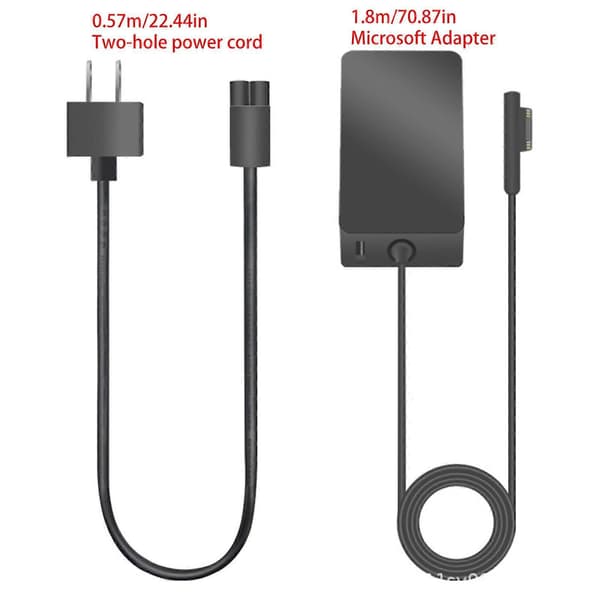 Laptop Tablet Opladerkabel 65W Strømadapter Opladerenhed til Surface Pro3/4