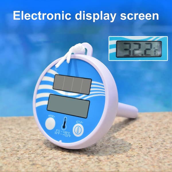Digital Termometer Solenergi Hög Precision Flytande Temperaturövervakning Slitstark Vattentermometer för Pool