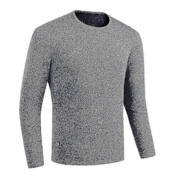 Vinter Termisk Uppvärmd Jacka 28 Områden Vandringströjor Skidset Uppvärmda Kläder Uppvärmt Underställ Men gray top XL