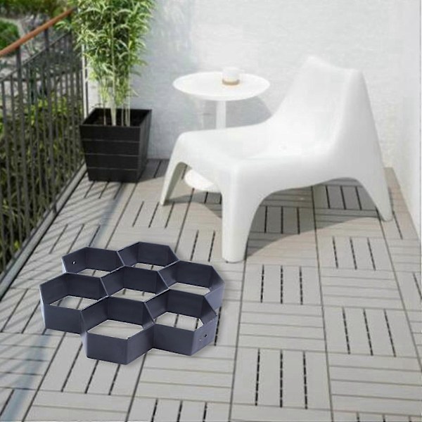 3x DIY Terrasse Gangeform Trin Sten Betonbelægning Form Genanvendelig Sti Form Havebelægning S
