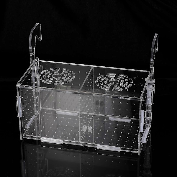 Transparent Akvarie Yngle Isolationsboks Akvarium Inkubator Udklækningskasser Multifunktionel Akryl Akvarieholder (Krogmønster)
