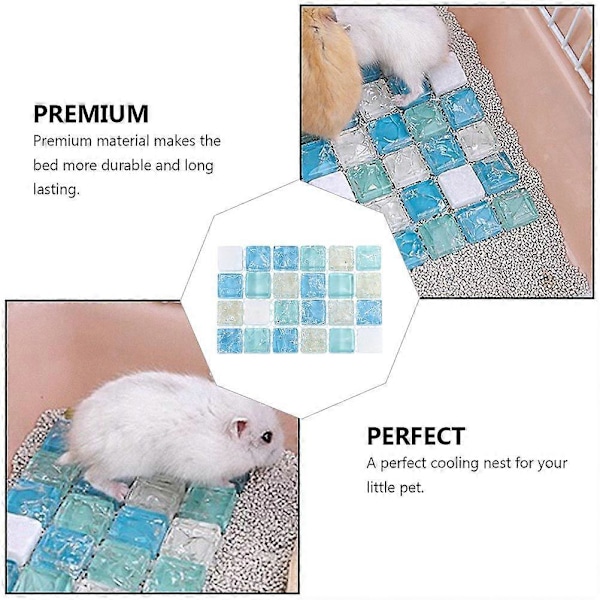 2 st Utsökta husdjursdynor Sommarkylande bo Sovbädd för husdjur Hamster Kanin